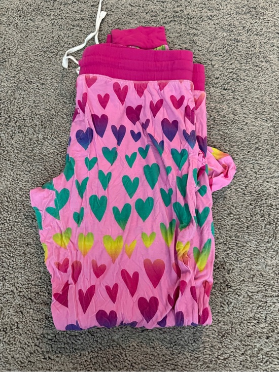 Little Sleepies Other - Little Sleepies Pink Heart-Print Pajama Pants with Multicolor Hearts